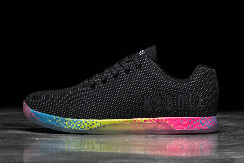 NOBULL Men's Trainer Black Neon Glitch