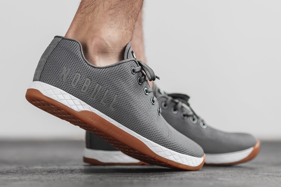 NOBULL Men's Trainer Dark Grey White Gum