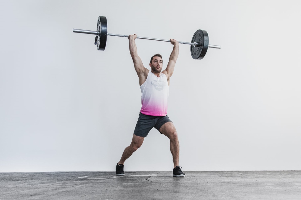 NOBULL Men's Wodapalooza Tank (Dip-Dye) Pink