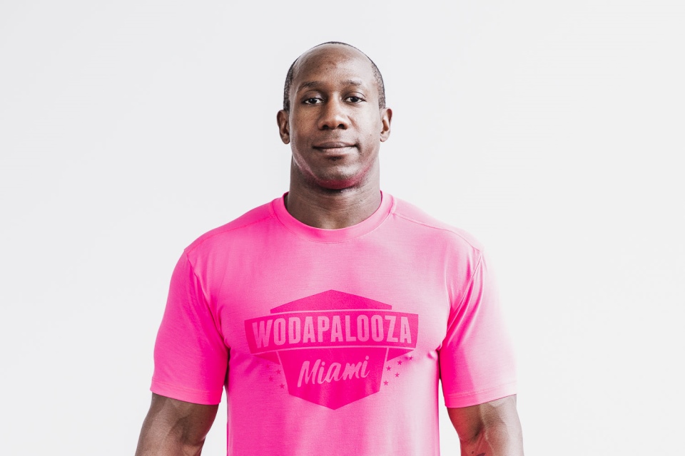 NOBULL Men's Wodapalooza Tee Pink