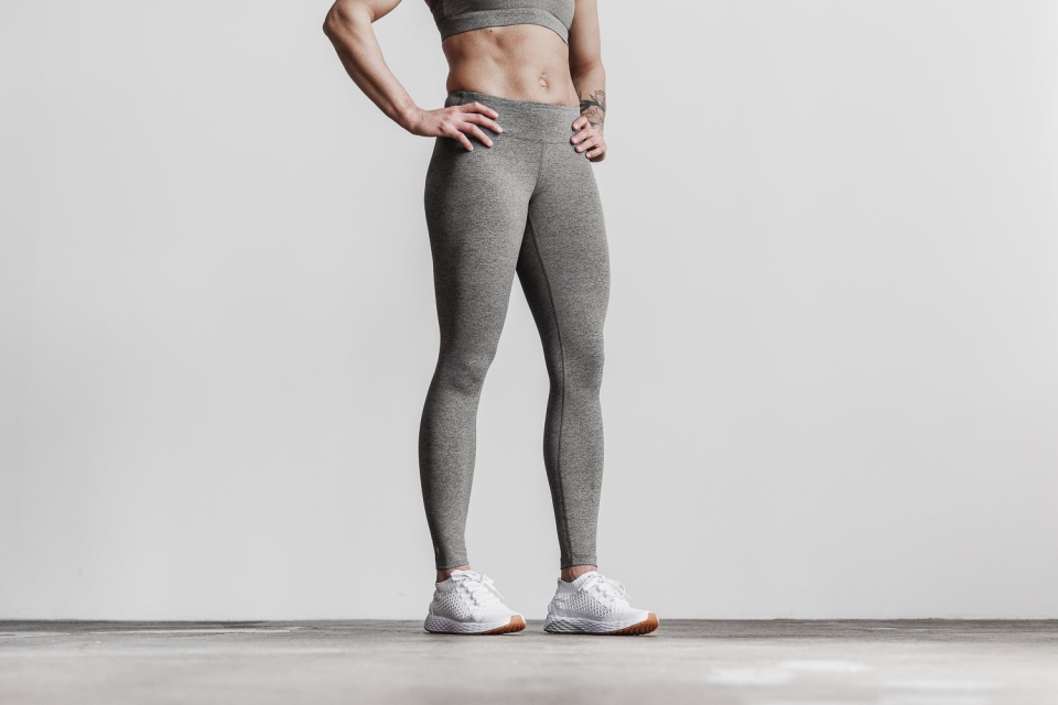 NOBULL Mid-Rise Tight (Plush Heather) Grey