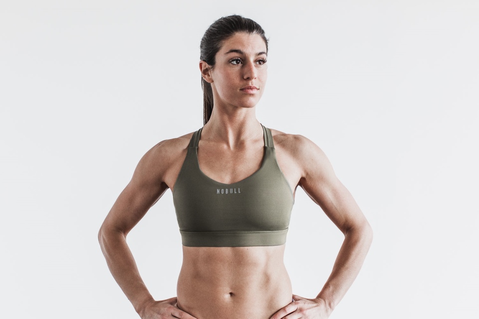 NOBULL Pace Sports Bra Army