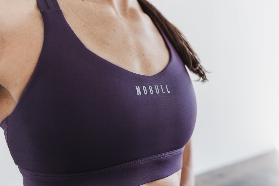 NOBULL Pace Sports Bra Plum