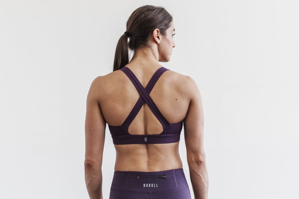 NOBULL Pace Sports Bra Plum