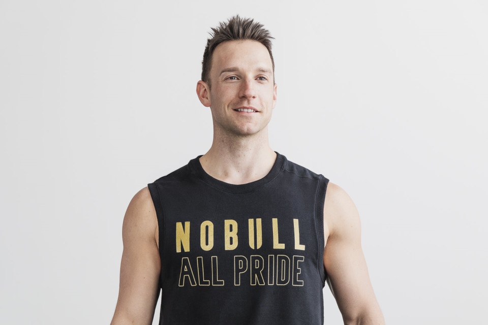 NOBULL Sleeveless Crew Sweatshirt (Pride) Black