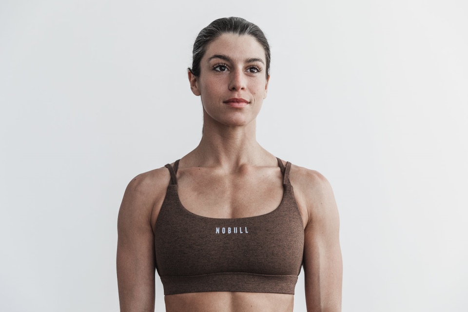 NOBULL Sports Bra (Plush Heather) Brown