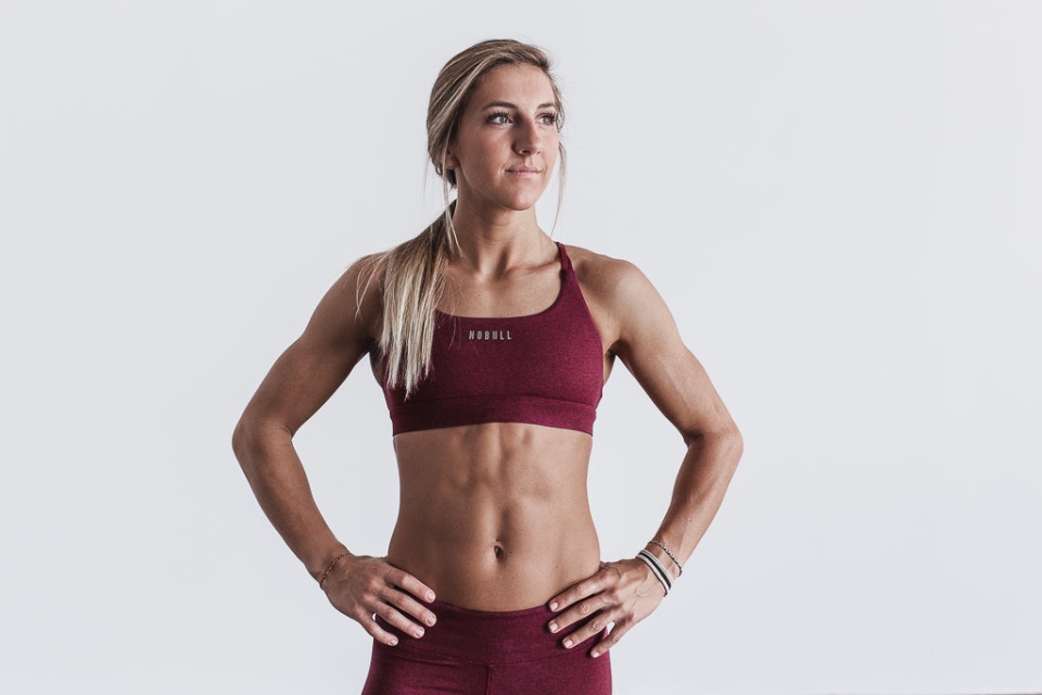 NOBULL Sports Bra (Plush Heather) Wine Heather