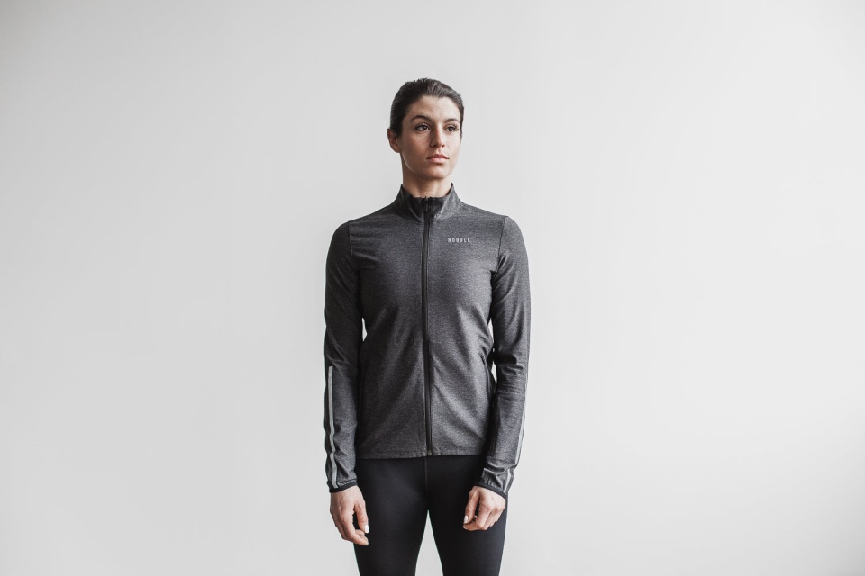 NOBULL Women's 4-Way Stretch Woven Jacket Graphite