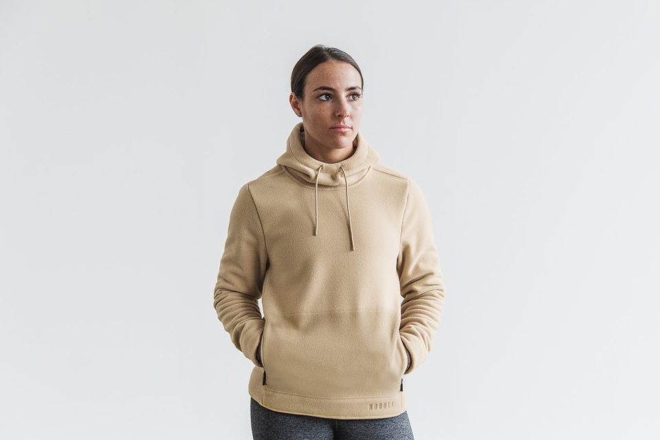 NOBULL Women's Arctic Pullover Hoodie Beige