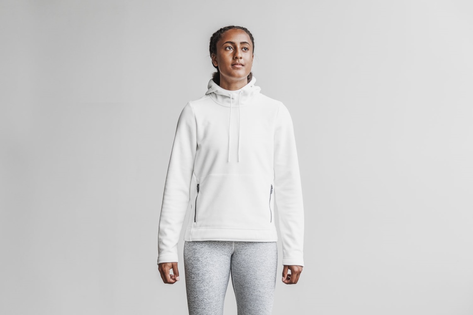 NOBULL Women's Arctic Pullover Hoodie White