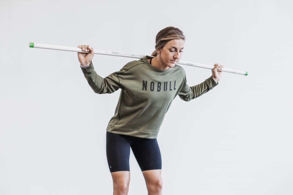 NOBULL Women's Crew Sweatshirt Army