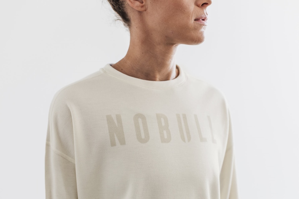 NOBULL Women's Crew Sweatshirt Ivory