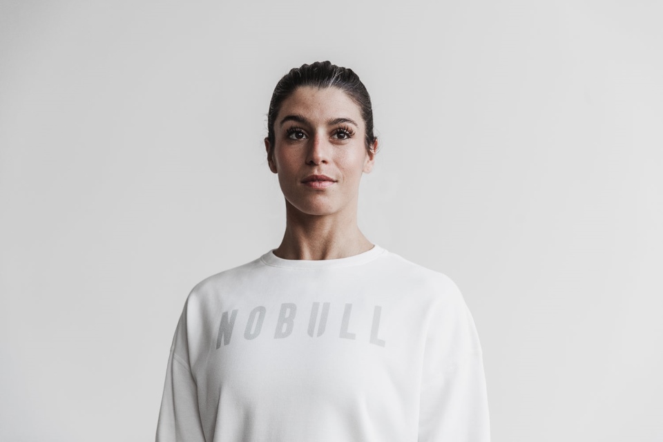 NOBULL Women's Crew Sweatshirt White