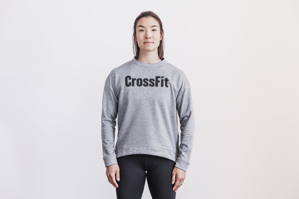 NOBULL Women's Crossfit Crew Sweatshirt Grey