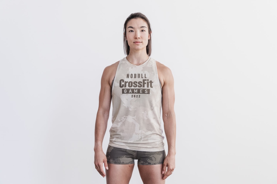 NOBULL Women's Crossfit Games 2022 High-Neck Tank Oatmeal