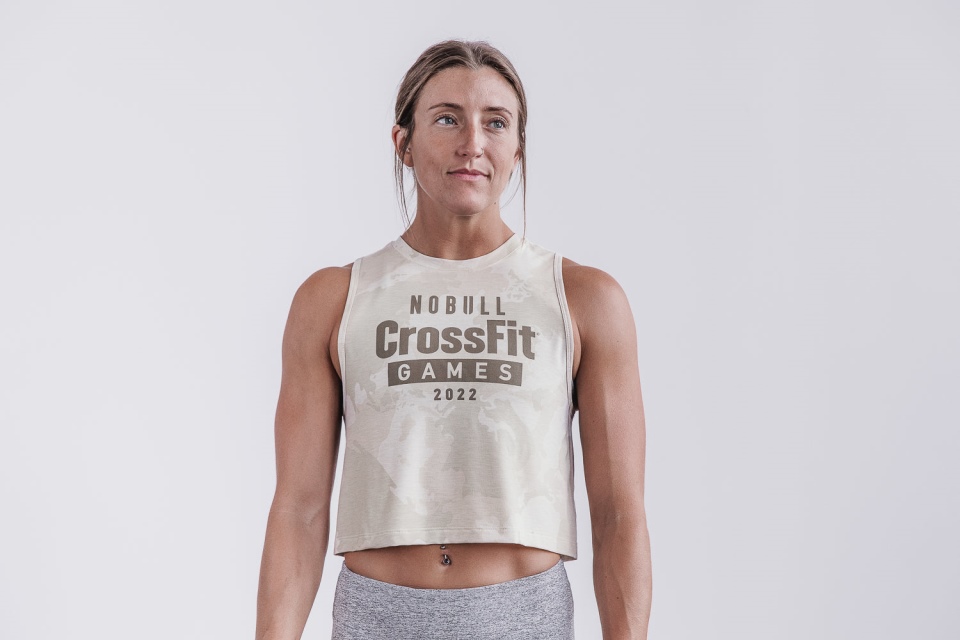 NOBULL Women's Crossfit Games 2022 Muscle Tank Oatmeal