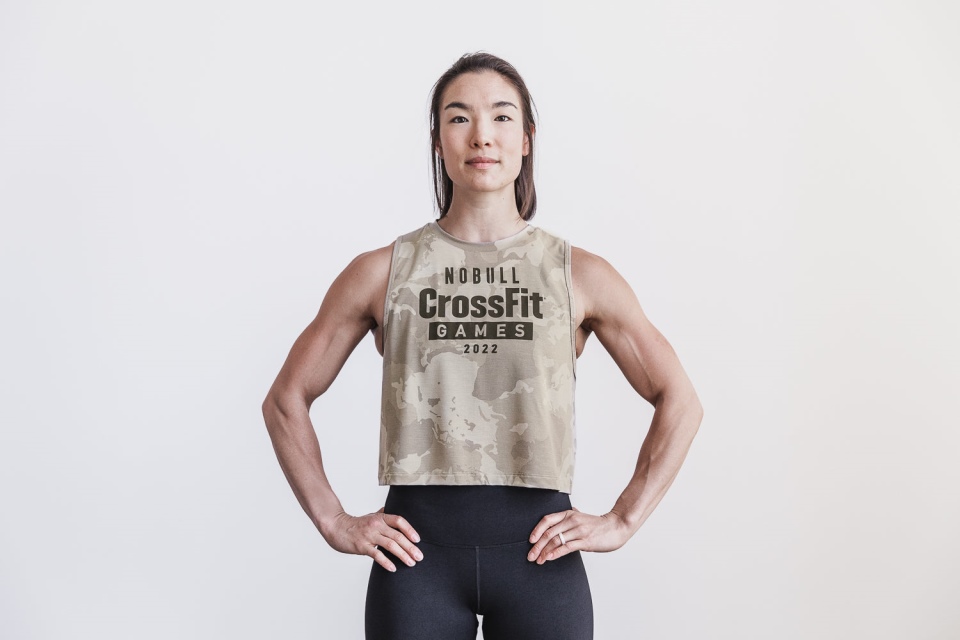 NOBULL Women's Crossfit Games 2022 Muscle Tank Taupe