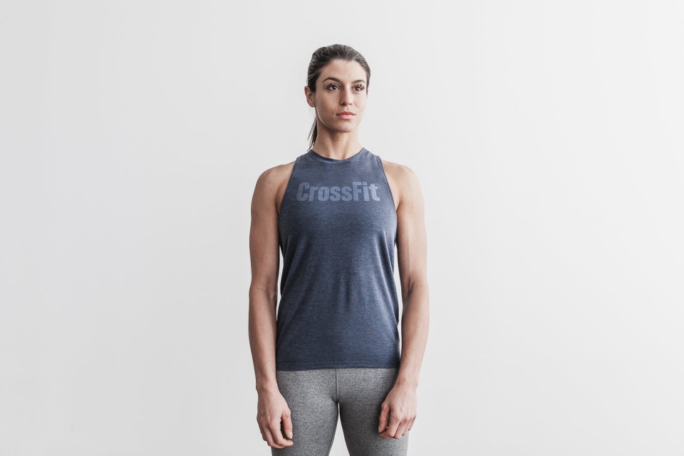 NOBULL Women's Crossfit High-Neck Tank Navy