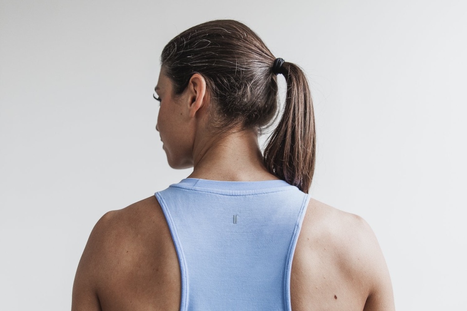 NOBULL Women's High-Neck Tank (Bright Color) Blue Vista