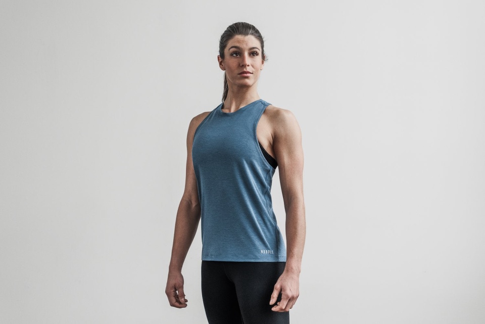 NOBULL Women's High-Neck Tank (Bright Colors) Deep Teal