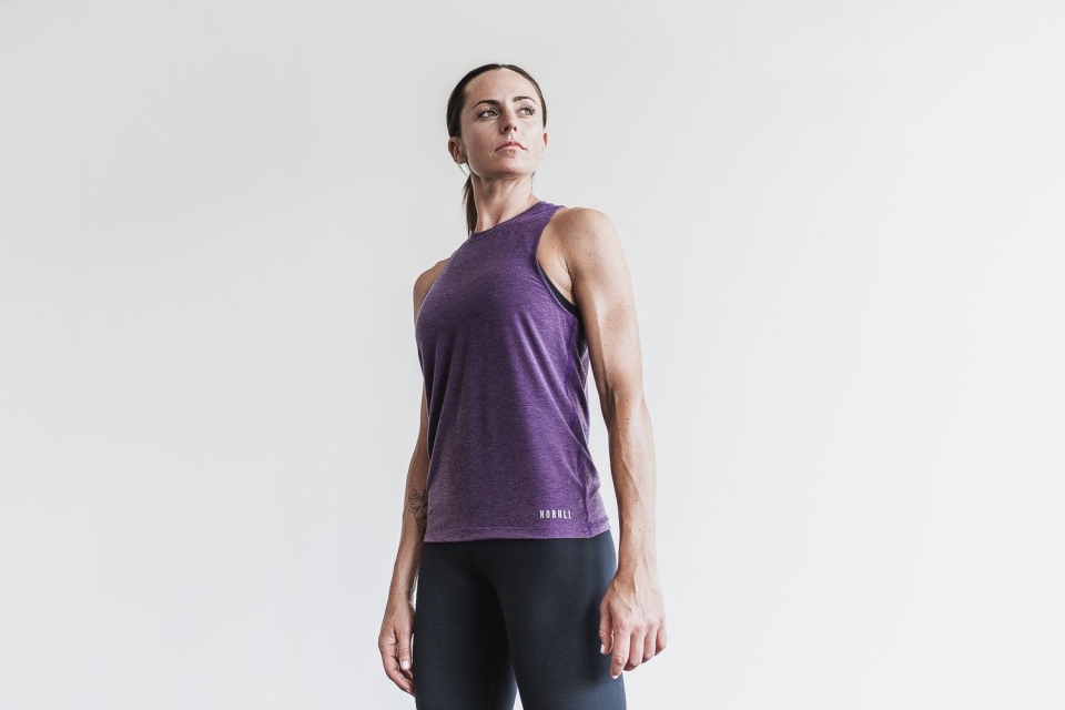 NOBULL Women's High-Neck Tank (Bright Colors) Purple