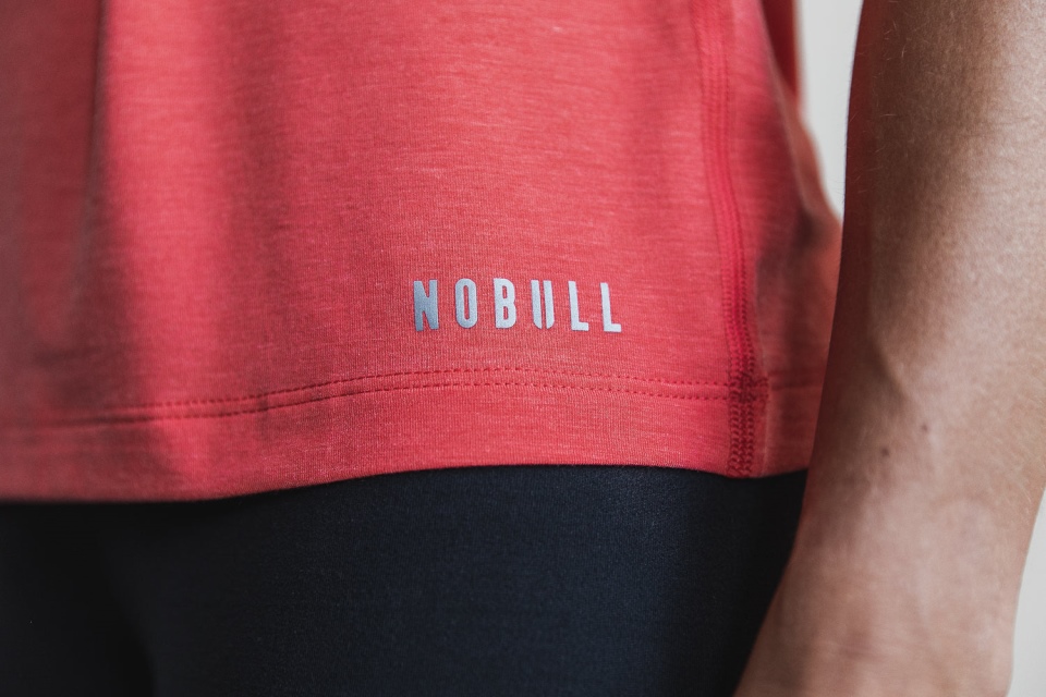 NOBULL Women's High-Neck Tank (Bright Colors) Red Alert