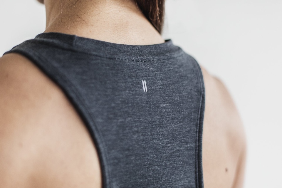 NOBULL Women's High-Neck Tank (Classic Color) Charcoal