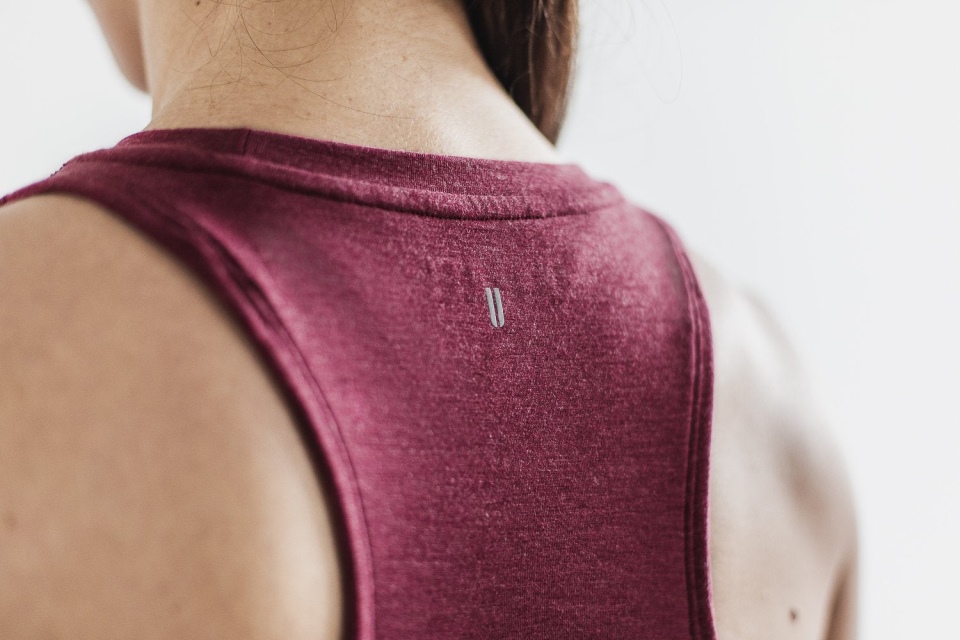 NOBULL Women's High-Neck Tank (Classic Color) Wine