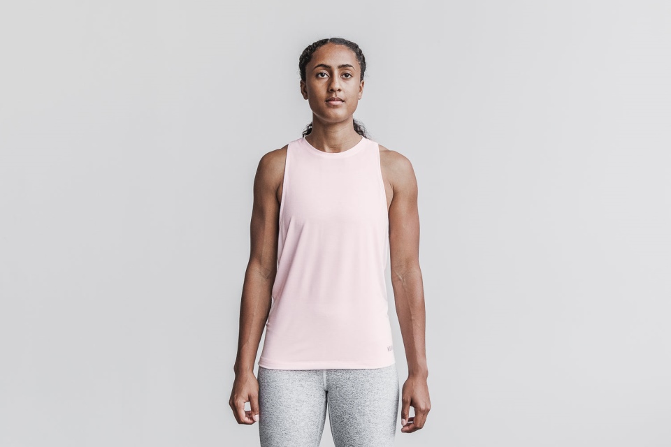 NOBULL Women's High-Neck Tank (Seasonal Color) Blush