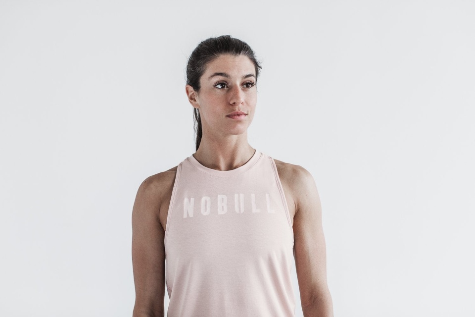 NOBULL Women's High-Neck Tank (Seasonal Colors) Dusty Rose