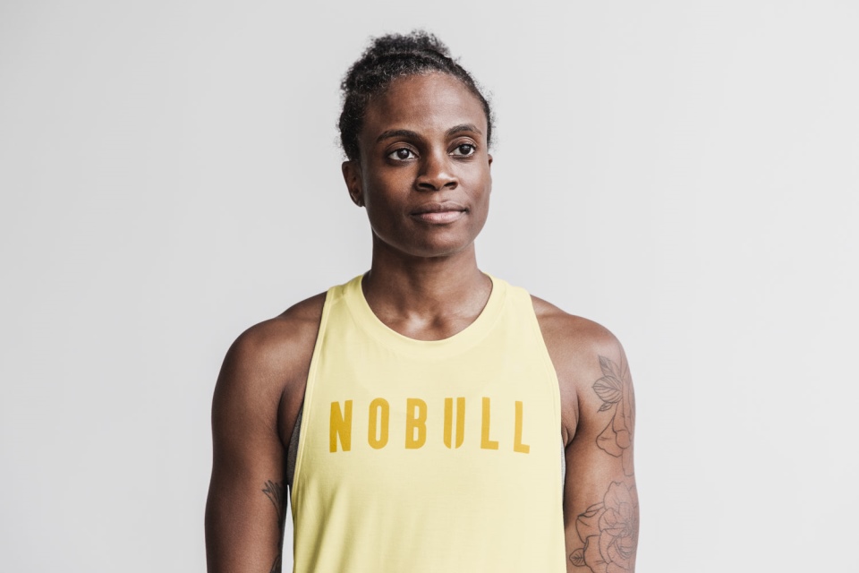 NOBULL Women's High-Neck Tank (Seasonal Colors) Vanilla