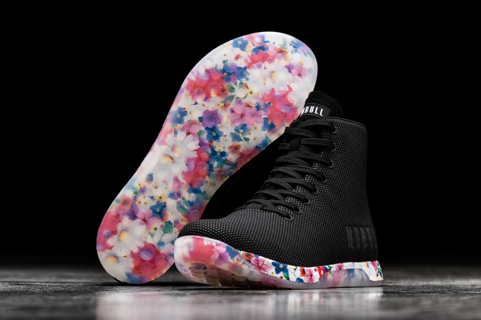 NOBULL Women's High-Top Trainer Black Daisy