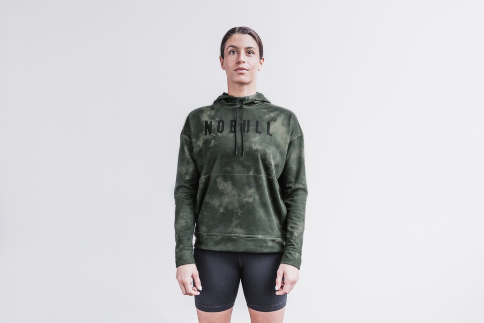 NOBULL Women's Hoodie (Tie-Dye) Army