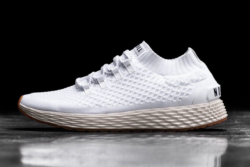 NOBULL Women's Knit Runner White Ivory