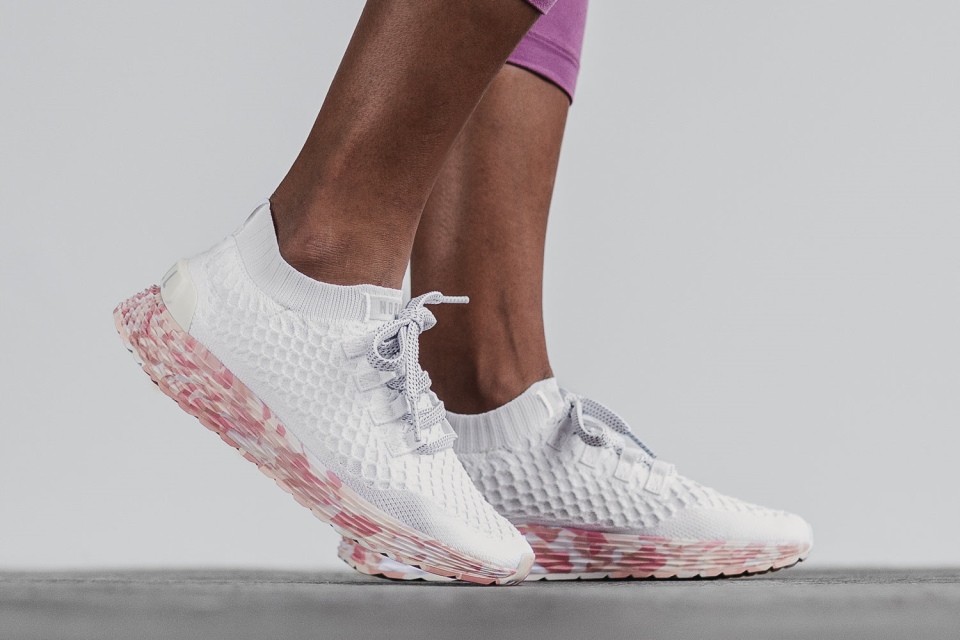 NOBULL Women's Knit Runner White Wild Rose