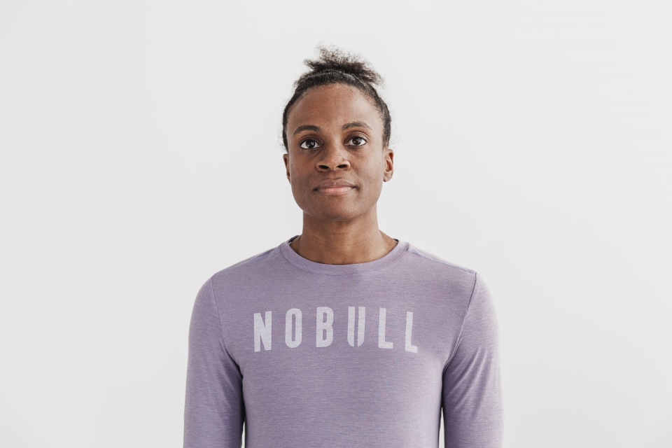 NOBULL Women's Long Sleeve Tee Lavender