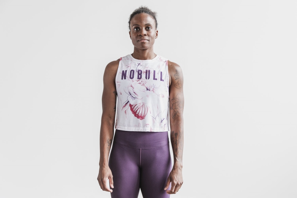 NOBULL Women's Muscle Tank (Butterfly) Purple