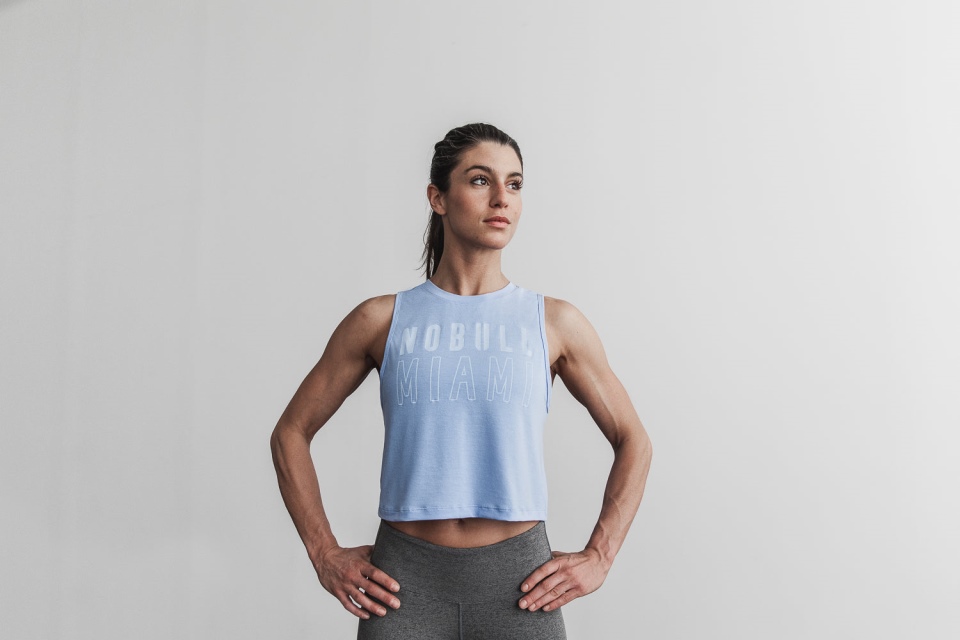 NOBULL Women's Muscle Tank (Miami) Blue