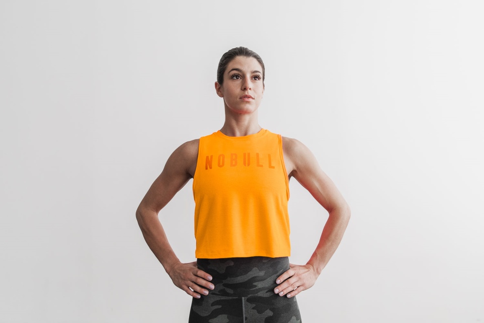 NOBULL Women's Muscle Tank (Neon) Orange