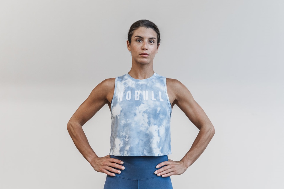 NOBULL Women's Muscle Tank (Tie-Dye) Ice