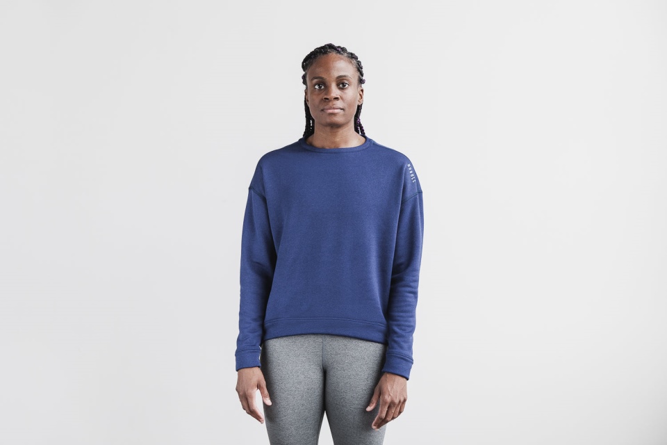 NOBULL Women's Performance Crew Sweatshirt Deep Navy