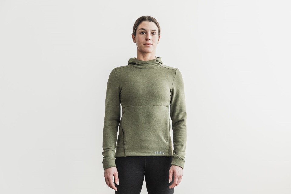 NOBULL Women's Performance Pullover Hoodie Army