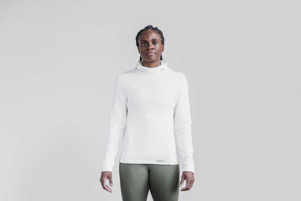 NOBULL Women's Performance Pullover Hoodie White