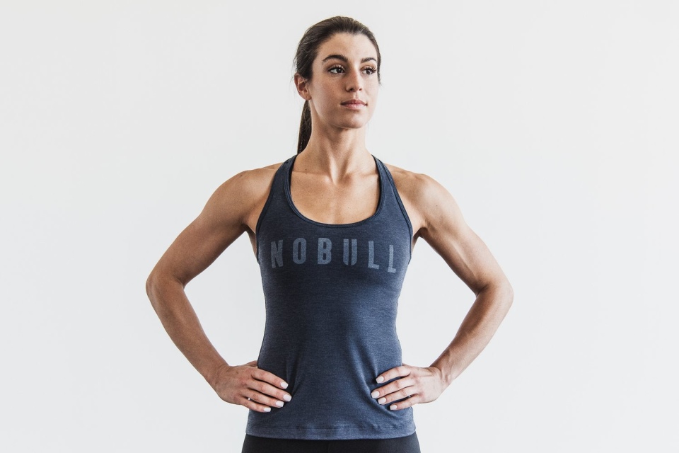 NOBULL Women's Racerback Tank (Classic Colors) Navy