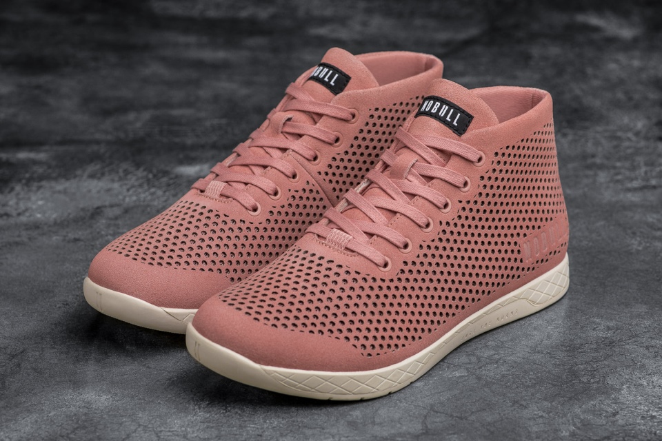 NOBULL Women's Suede Mid Trainer Rose