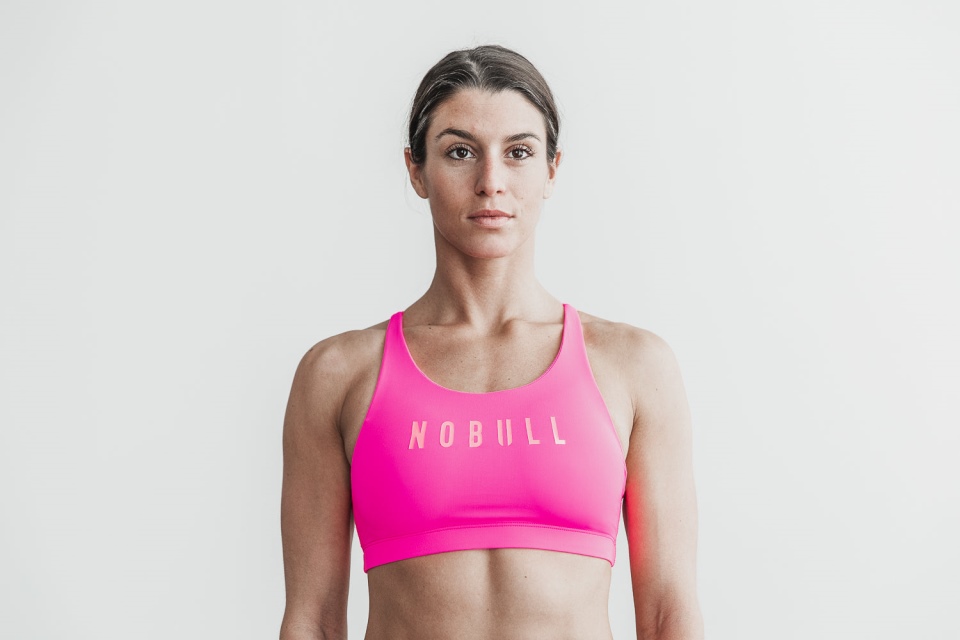 NOBULL Women's Swim Top (Neon) Pink