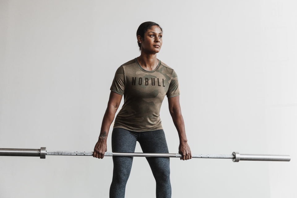 NOBULL Women's Tee (Camo) Army