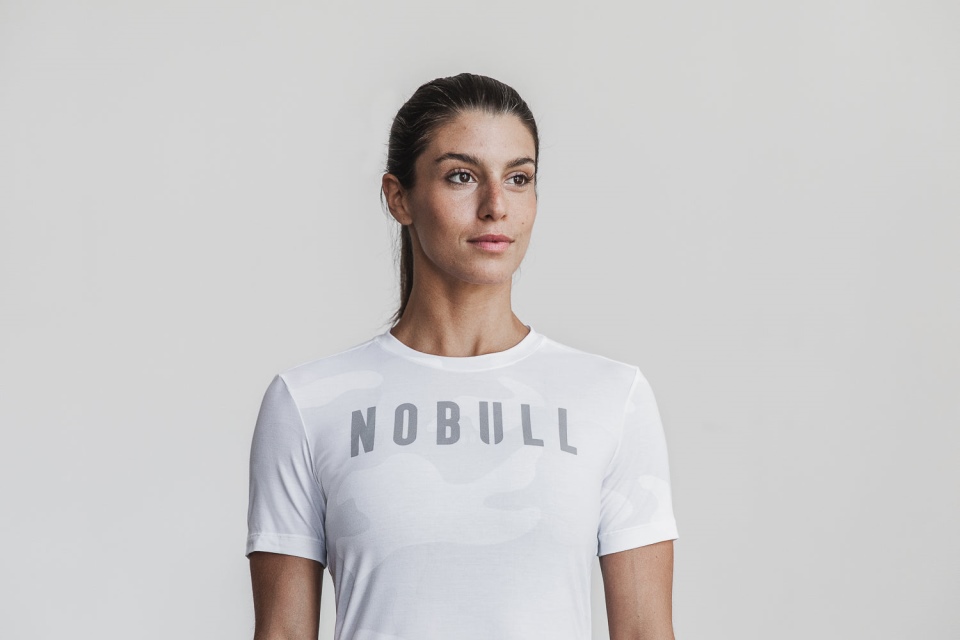 NOBULL Women's Tee (Camo) White