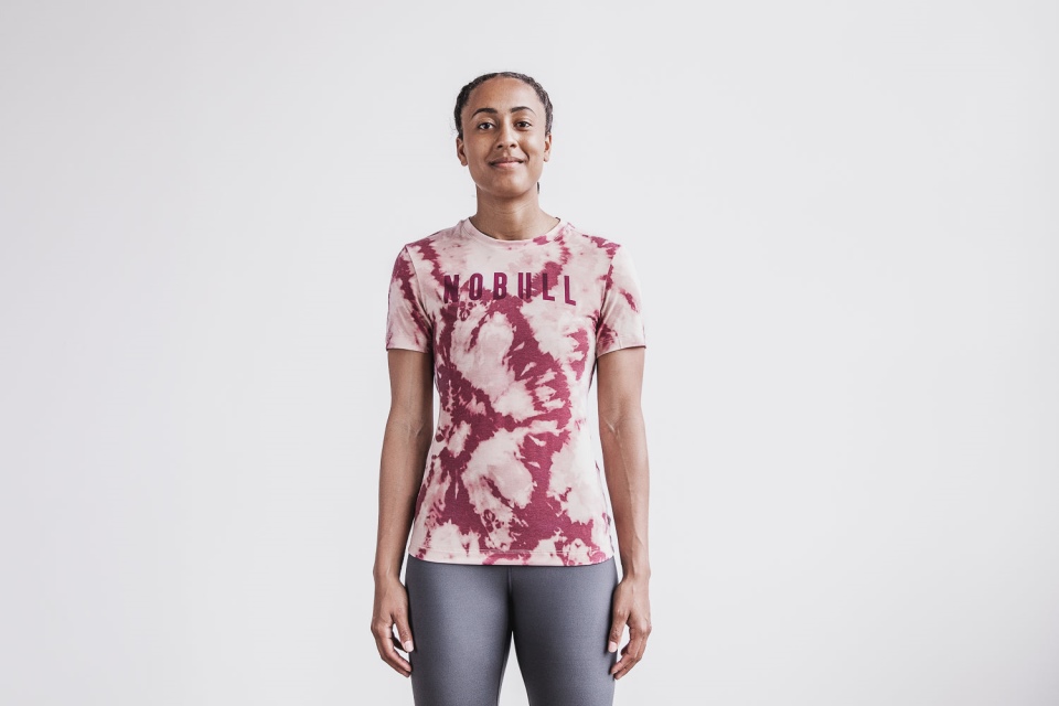 NOBULL Women's Tee (Tie-Dye) Dusty