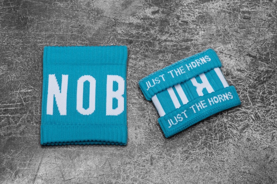 NOBULL Wrist Bands (Neon) Blue